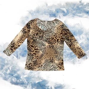 Y2K Animal Print Top